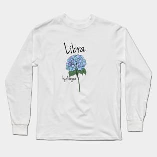 Libra zodiac sign horoscope flower art Long Sleeve T-Shirt